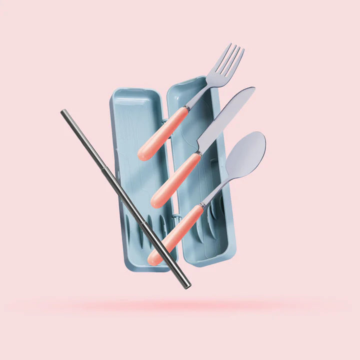 MNCHED - Travel Cutlery & Straw Set